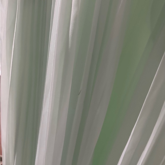 Self-Portrait Mint Chiffon and Fine Lace Pleated Dress - Picture 10 of 13